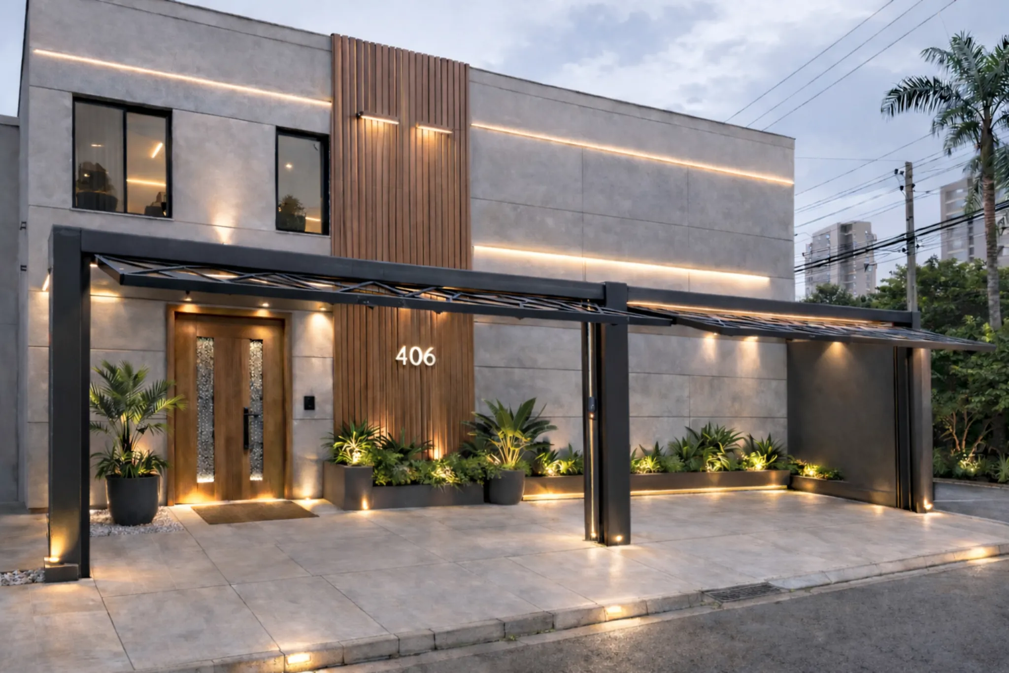 Área externa do Coworking Brooklin, em São Paulo, usada por nômades digitais e profissionais remotos