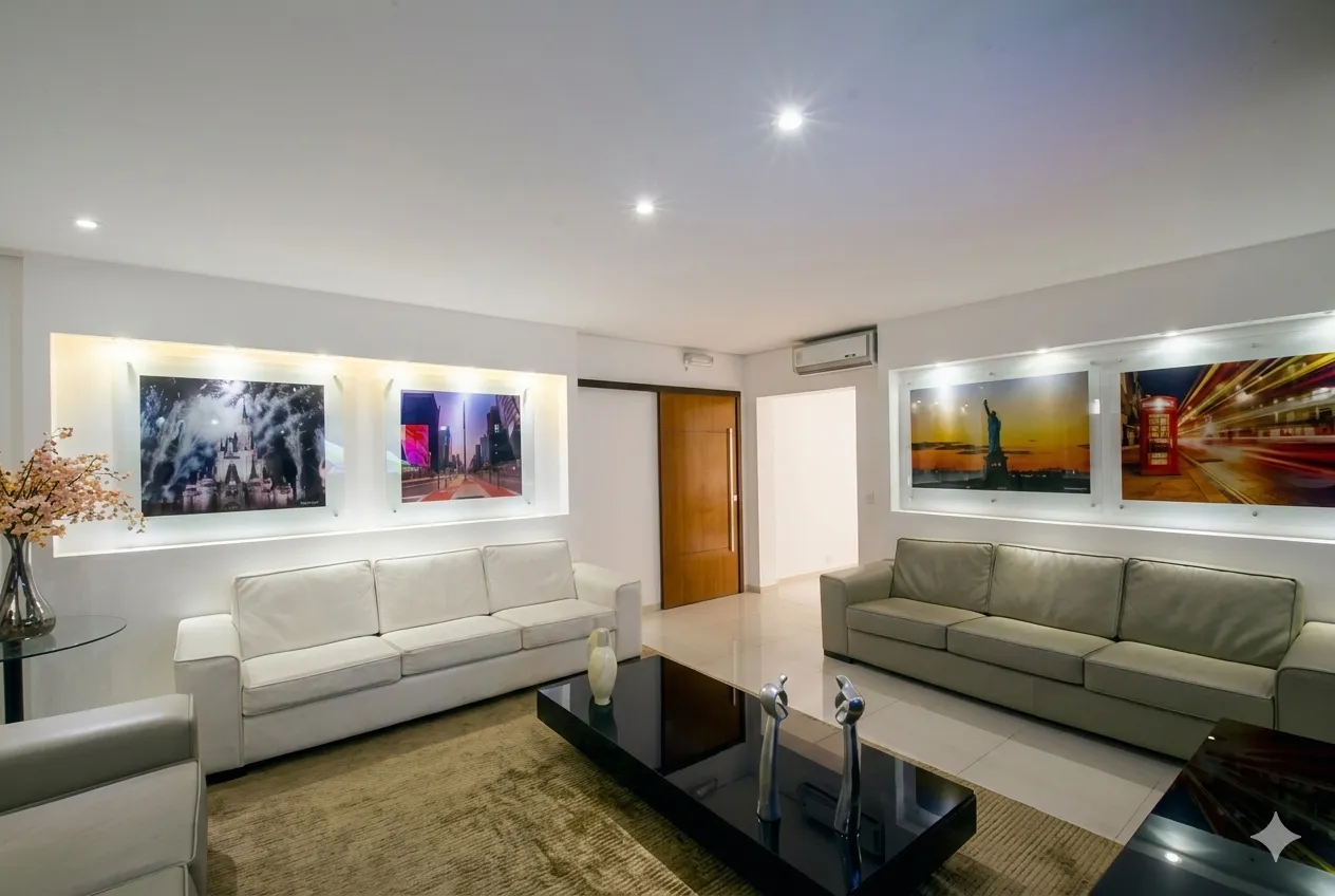 Recepcao e sala de espera - Coworking Brooklin